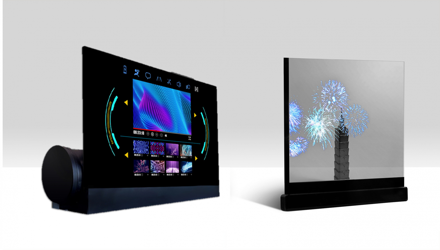 可捲式、折疊性、高透明